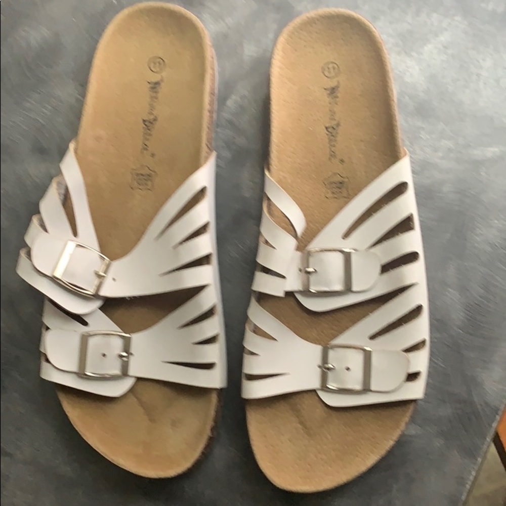 Nature breeze white sandals 11